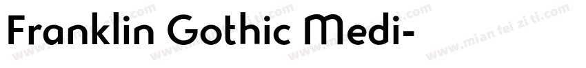 Franklin Gothic Medi字体转换
